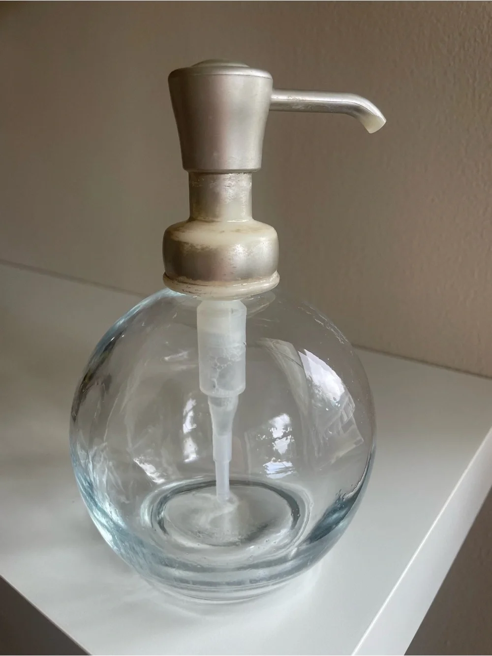 Glass Ball Soap Dispenser